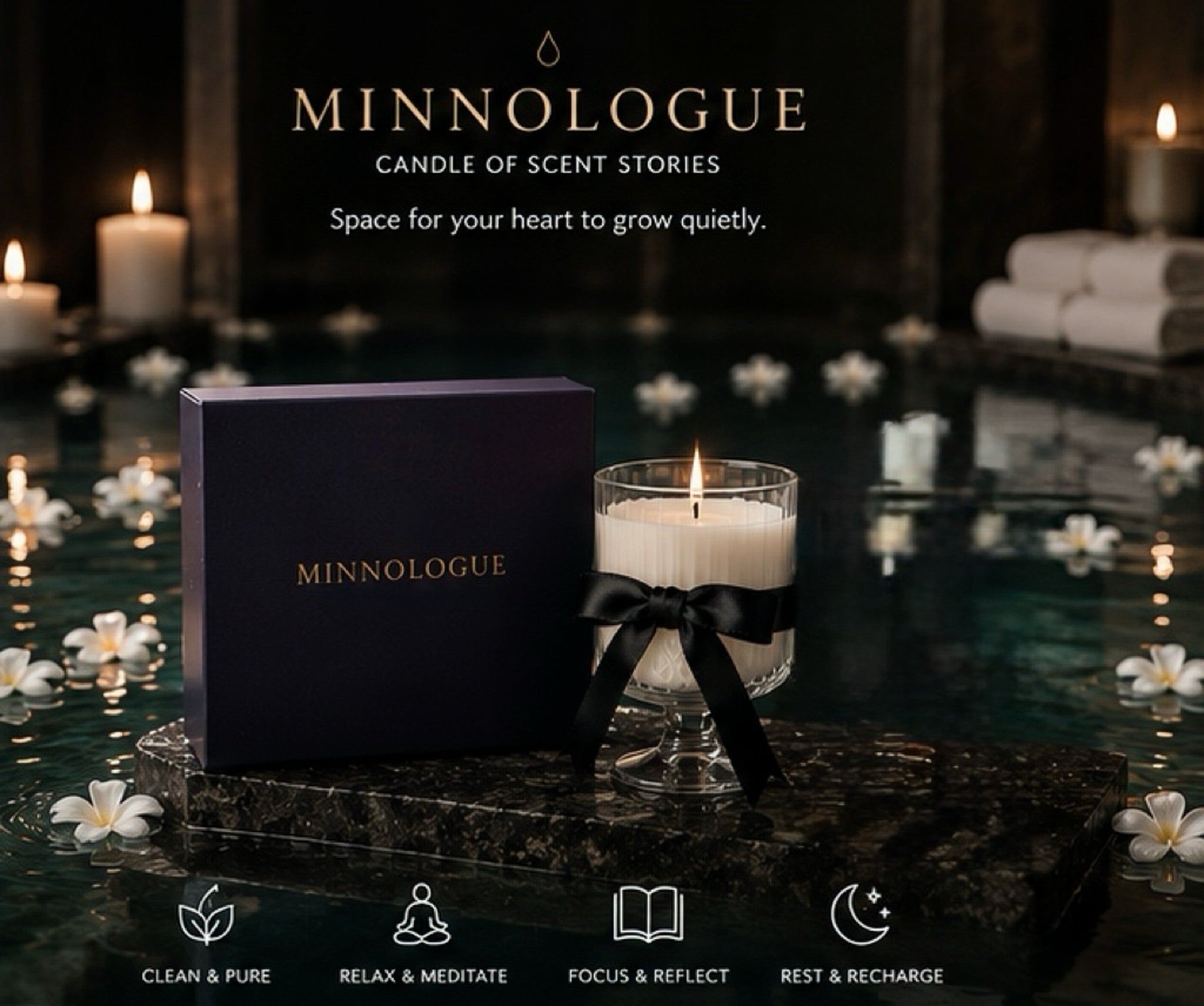 Where Silence Grows | Clean Woody Soy Candle ⭐