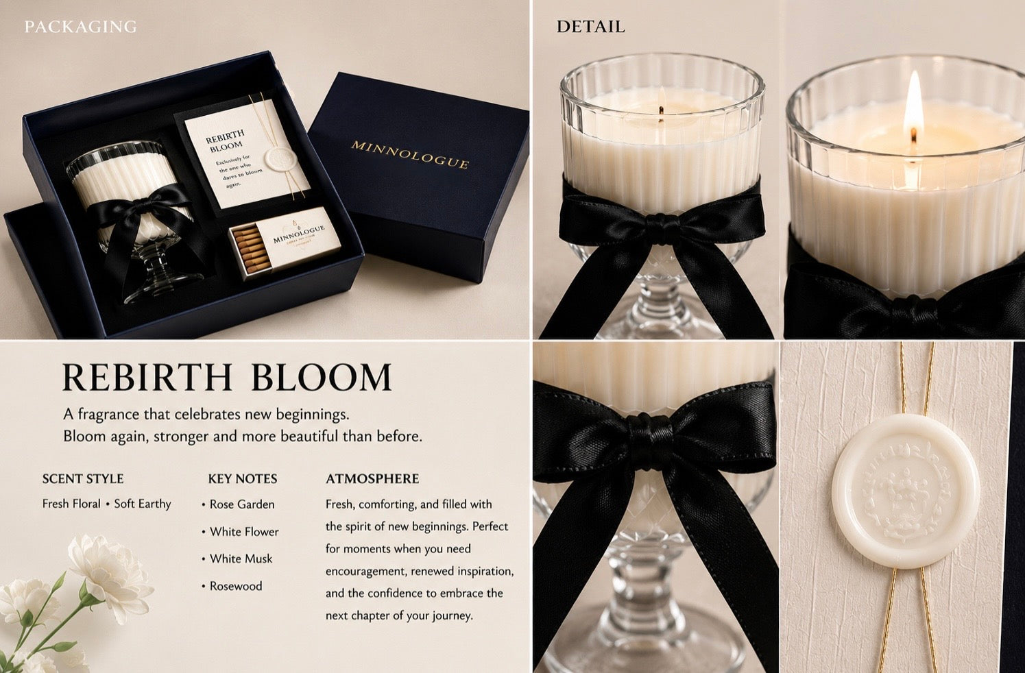 Rebirth Bloom | Fresh Floral Soy Candle