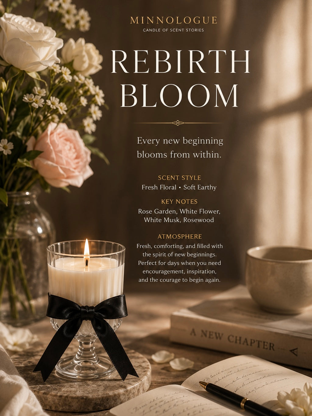 Rebirth Bloom | Fresh Floral Soy Candle