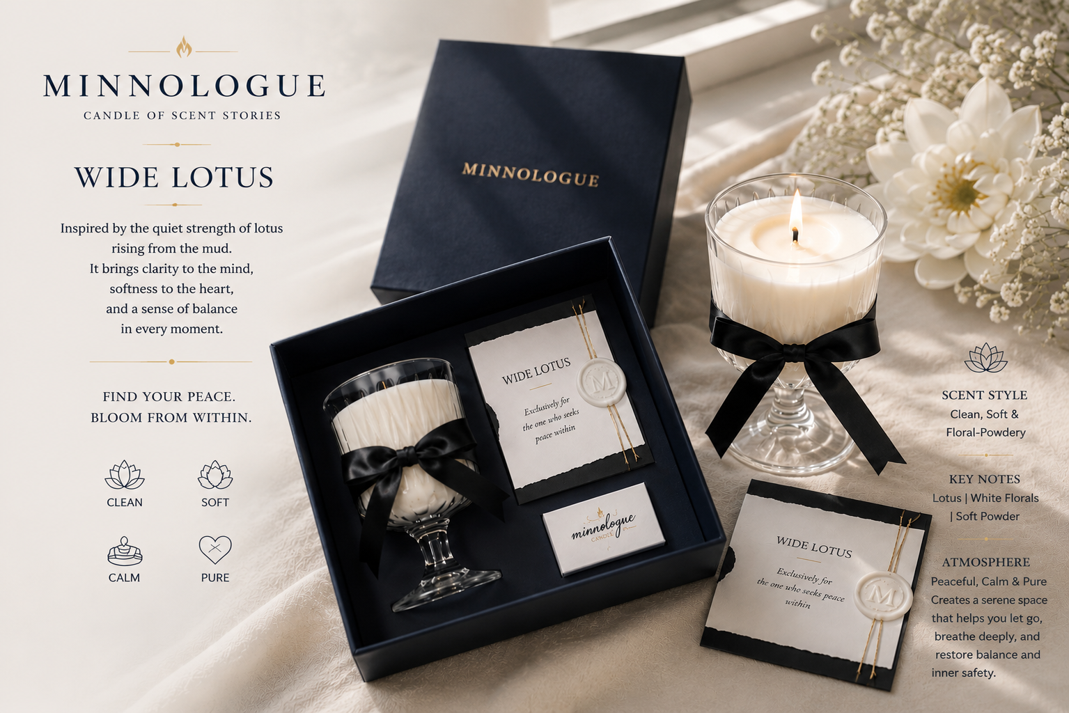 Wild Lotus | Clean Floral Soy Candle
